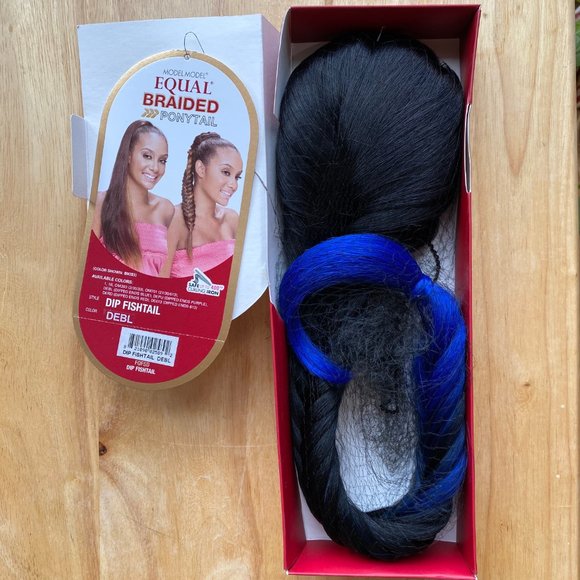 #91 MODEL MODEL DIP FISHTAIL DRAWSTRING PONYTAIL - Picture 1 of 8